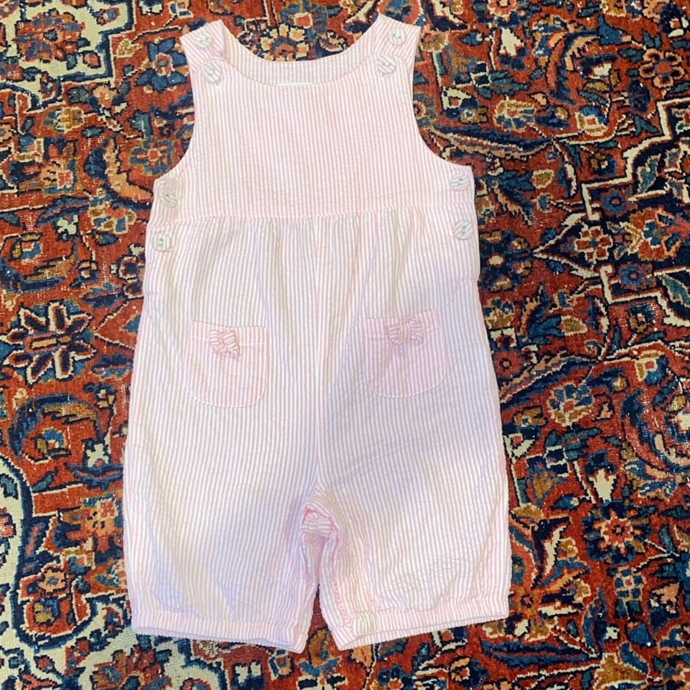 Seersucker jumpsuit overalls 18-24mo